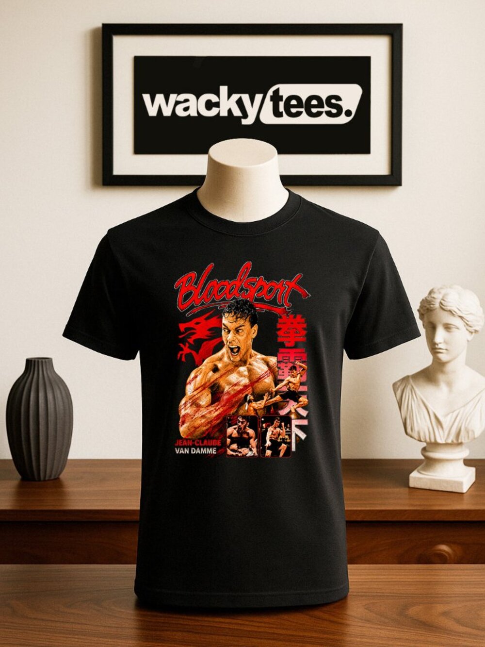 Bloodsport Kumite 1988 Jean Claude Martial Arts Funny Graphic Tee Shirt